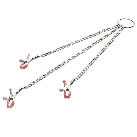 Chain Me Up Kink Clamps by Adam & Eve - Nipple and Clit Clamps