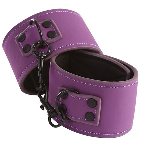 NS Novelties Lust Bondage Ankle Cuff Purple - Cuffs and Restraints