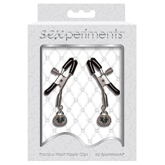 Precious Heart Nipple Clips - Nipple and Clit Clamps