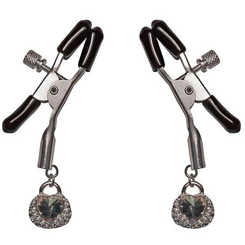 Precious Heart Nipple Clips By Sportsheets - Nipple and Clit Clamps
