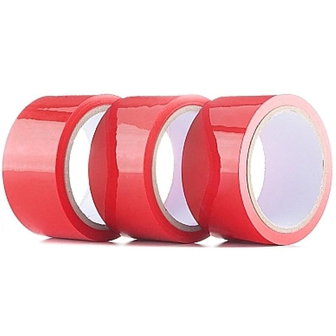 Ouch Bondage Tape 3 Pack Red by Shots Toys - Cuffs and Restraints