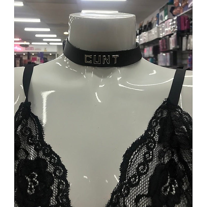Wordband Collar - CUNT - Collars and Leads