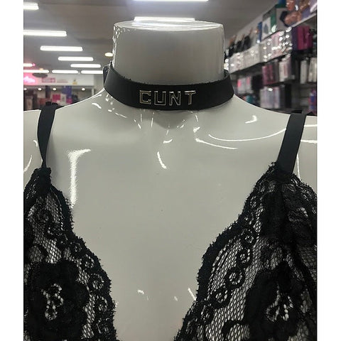 Wordband Collar - CUNT - Collars and Leads