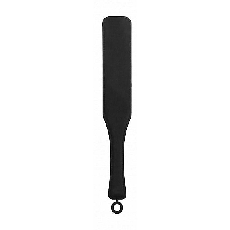 Silicone Textured Paddle Black By Shots Toys - Paddles And Slappers
