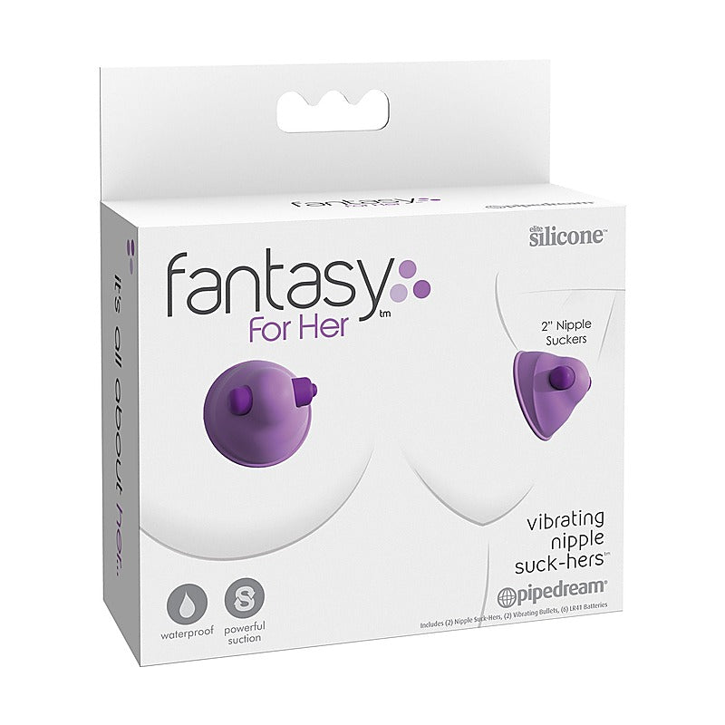 Fantasy For Her Nipple Suck-Hers Nipple Suckers Set of 2 - Nipple and Clit Clamps