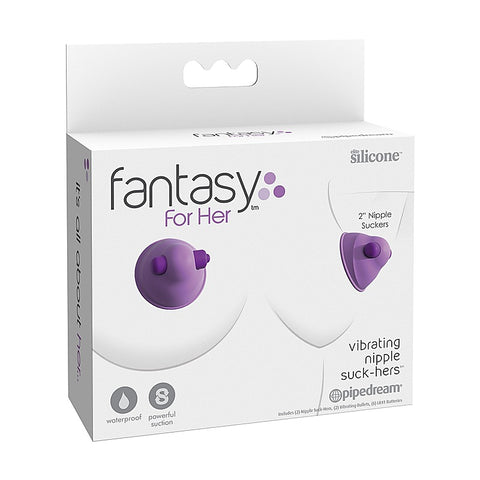 Fantasy For Her Nipple Suck-Hers Nipple Suckers Set of 2 - Nipple and Clit Clamps