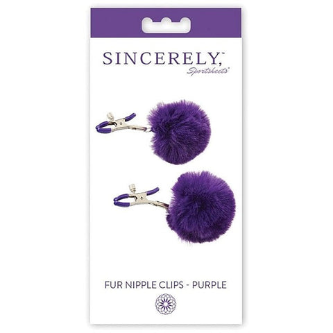 Sincerely Fur Nipple Clips by Sportsheets - Breast and Nipple Toys