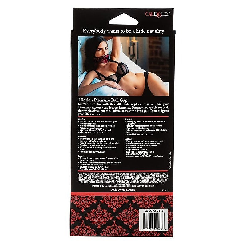 Scandal Hidden Pleasure Ball Gag - Bondage Gags and Bits