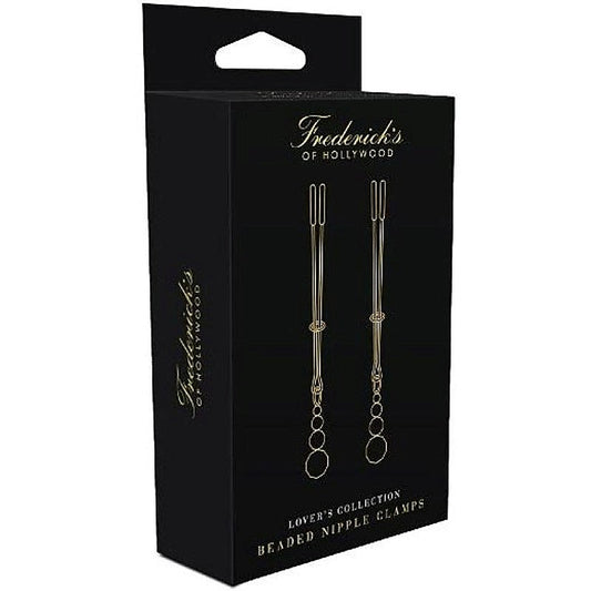 Fredericks of Hollywood Lovers Collection Beaded Nipple Clamps - Nipple and Clit Clamps