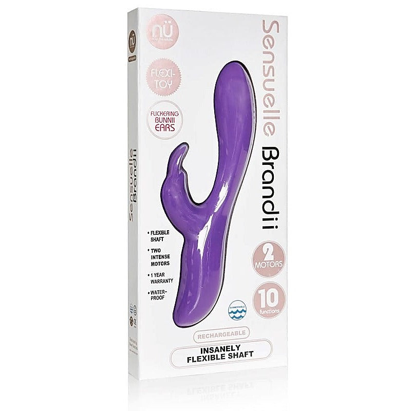 Nu Sensuelle Brandii - Dual-Motor Vibrator for Versatile Stimulation - Rabbit Vibrators