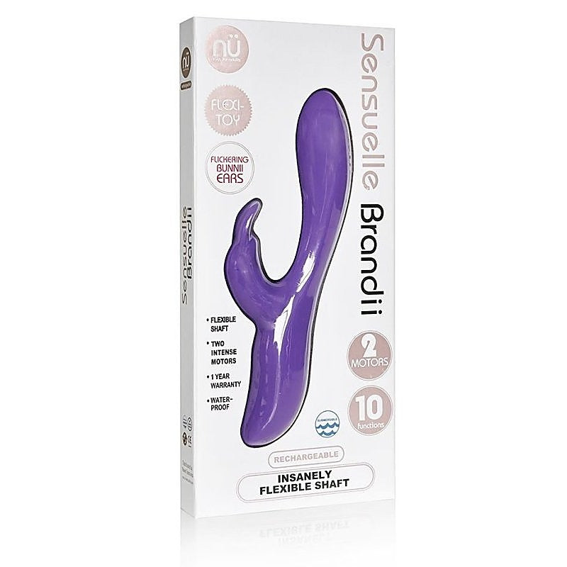 Nu Sensuelle Brandii - Dual-Motor Vibrator for Versatile Stimulation - Rabbit Vibrators