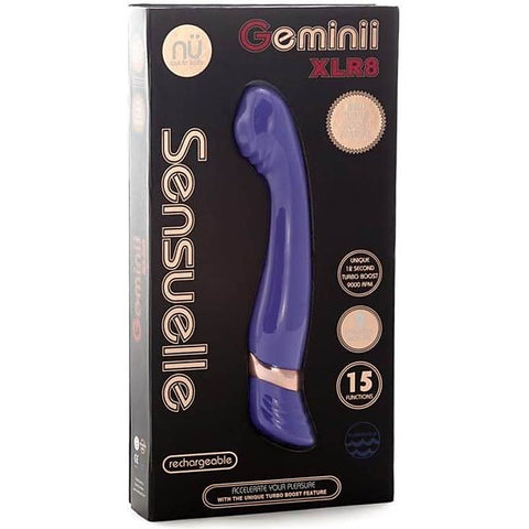 Nu Sensuelle Geminii XLR8 - Dual Stimulation, Intense Pleasure - G-Spot Vibrators
