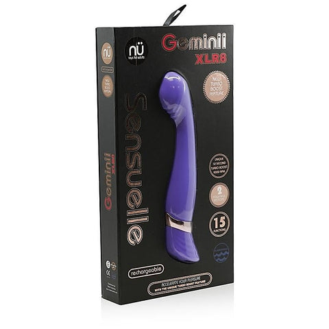 Nu Sensuelle Geminii XLR8 - Powerful G-Spot Vibrator with Fluttering Tip - G-Spot Vibrators