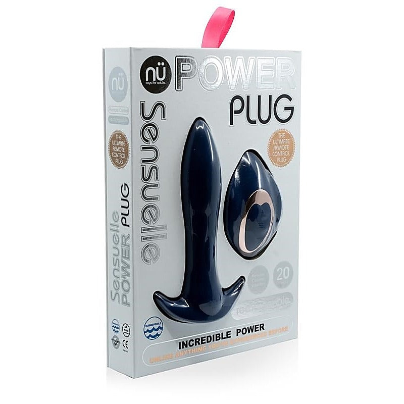 Nu Sensuelle Power Plug 20 Functions Remote Controlled Butt Plug - Butt Plugs