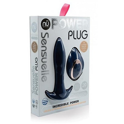 Nu Sensuelle Power Plug 20 Functions Remote Controlled Butt Plug - Butt Plugs