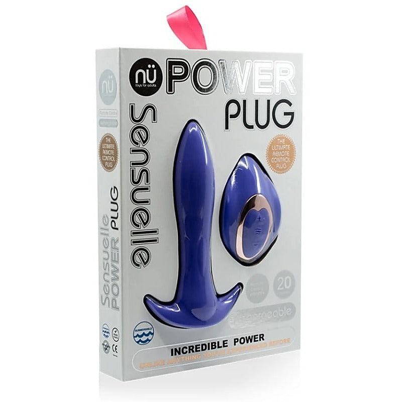 Nu Sensuelle Power Plug 20 Functions Remote Controlled Butt Plug - Butt Plugs