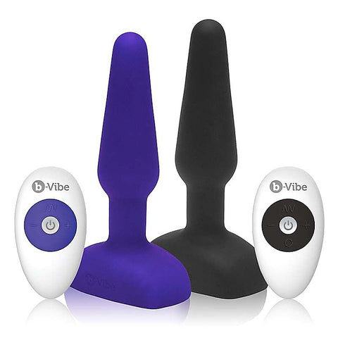 Trio Vibrating Remote Control Butt Plug by B-Vibe - Butt Plugs