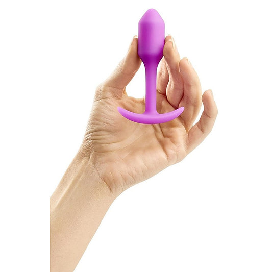 Snug Plug Weighted Silicone Butt Plug By B-Vibe - Butt Plugs