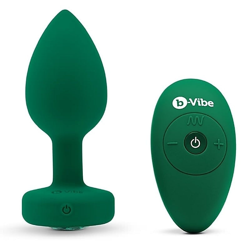 Vibrating Jewels Remote Control Butt Plug By B-Vibe - Butt Plugs
