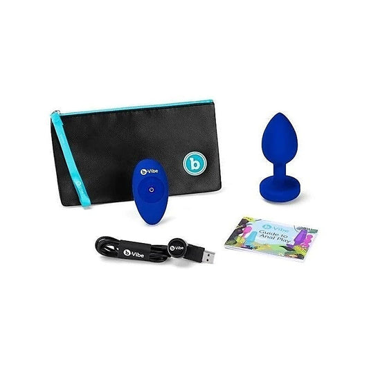 B-Vibe Vibrating Jewel Plug - Pleasure and Comfort in a Stylish Design - Butt Plugs