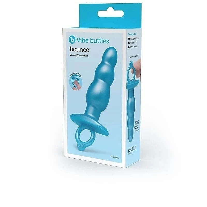 Bounce Beaded Silicone Anal Stimulator By B-Vibe - Butt Plugs