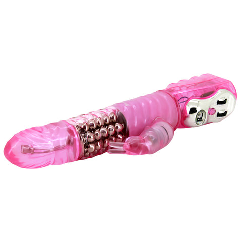 Baile Ribbed Shaft and Realistic Head Rabbit Vibrator - Rabbit Vibrators