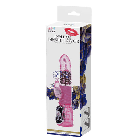 Baile Ribbed Shaft and Realistic Head Rabbit Vibrator - Rabbit Vibrators