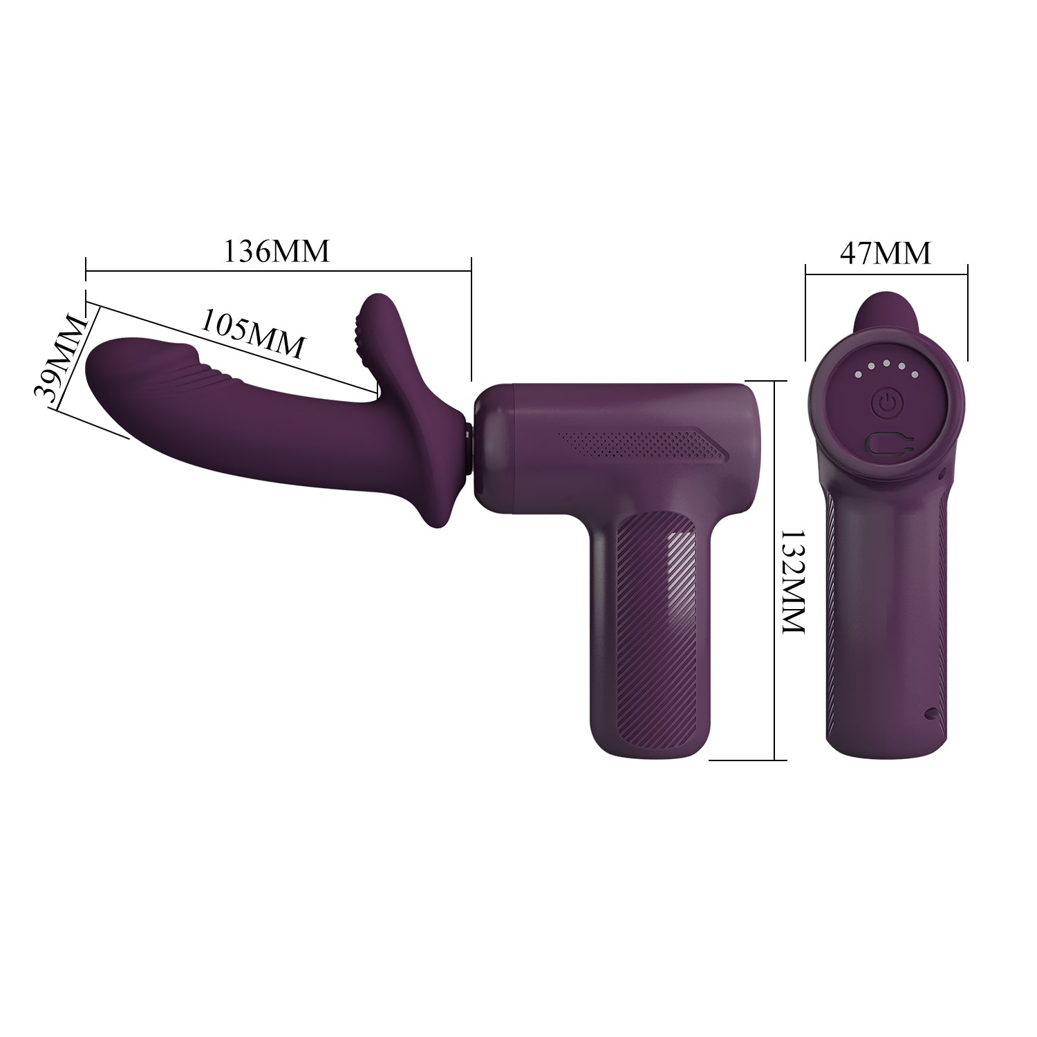 Baile Super Power Thrusting Sex Machine Massage Gun - Sex Machines