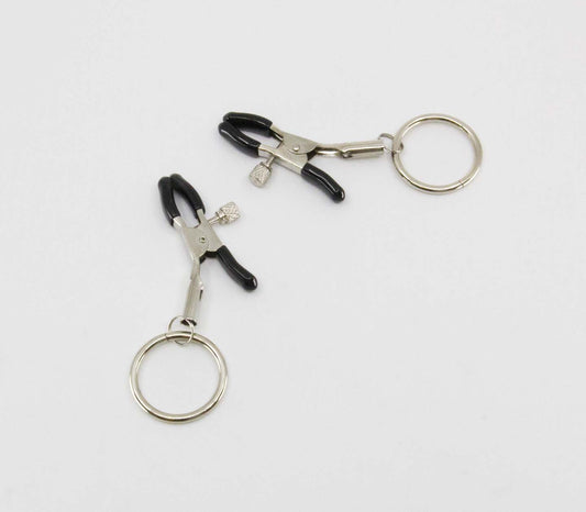 Love In Leather Ring Shape Womens Nipple Clamps - Nipple and Clit Clamps