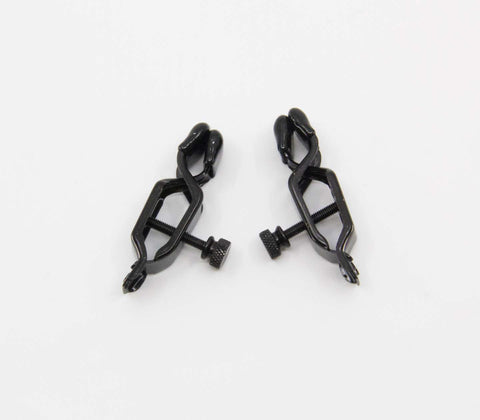 Love In Leather Bullnose Sexy Nipple Clamps - Nipple and Clit Clamps