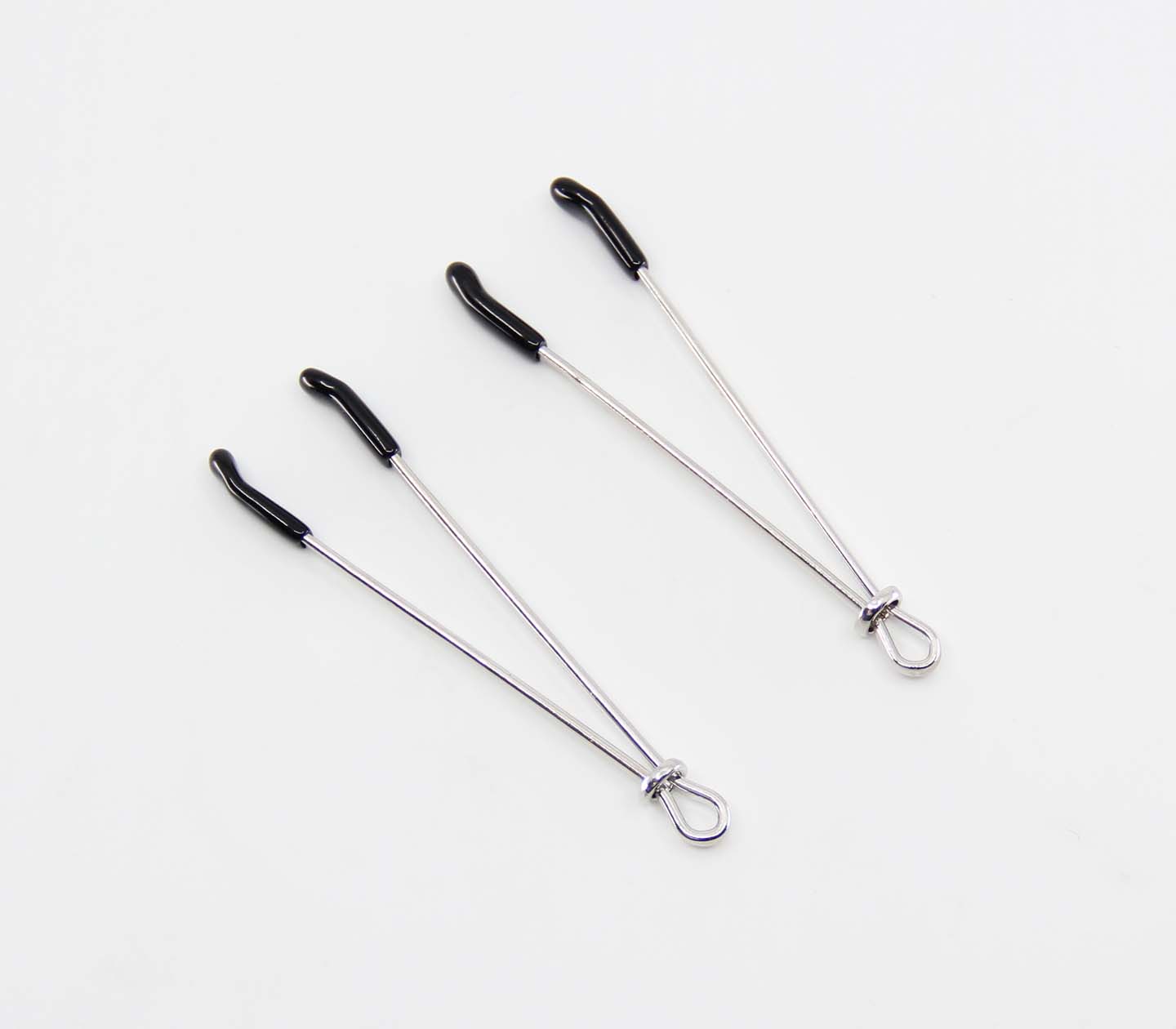 Love In Leather Tweezer Style Nipple Clamps - - Nipple and Clit Clamps