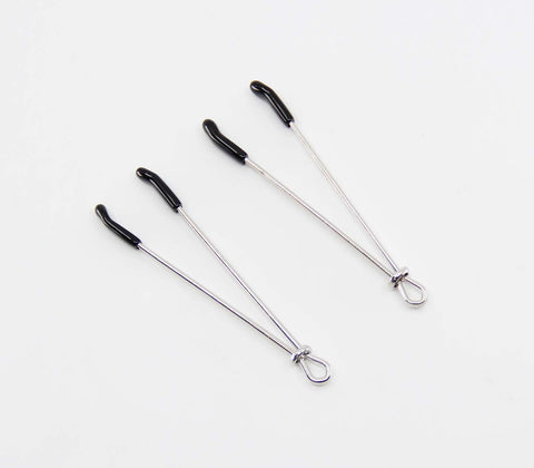 Love In Leather Tweezer Style Nipple Clamps - Nipple and Clit Clamps