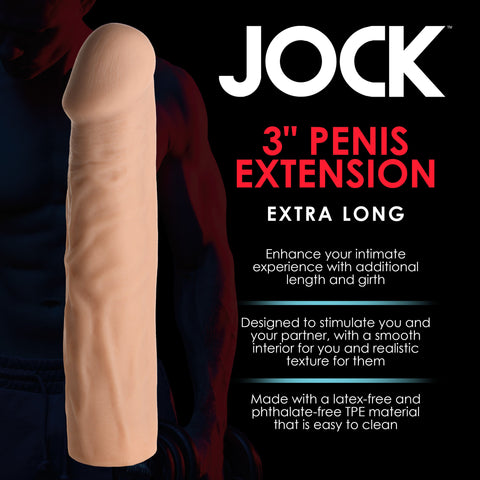 Curve Toys JOCK Extra Long 3 Inch Penis Extension Sleeve
