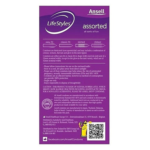 Ansell Assorted Condoms - Condoms