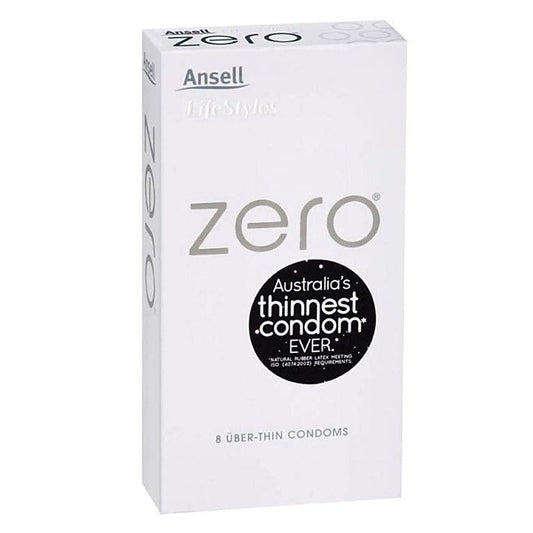 Zero Uber Thin Condoms 8 Pack By Ansell - Condoms