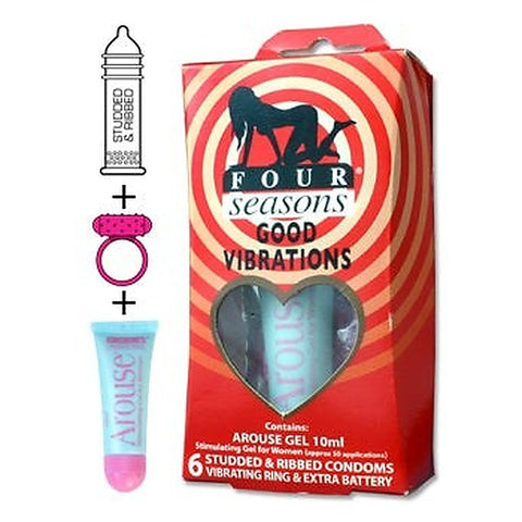 Good Vibration Condoms 6 Pieces by Four Seasons - Condoms