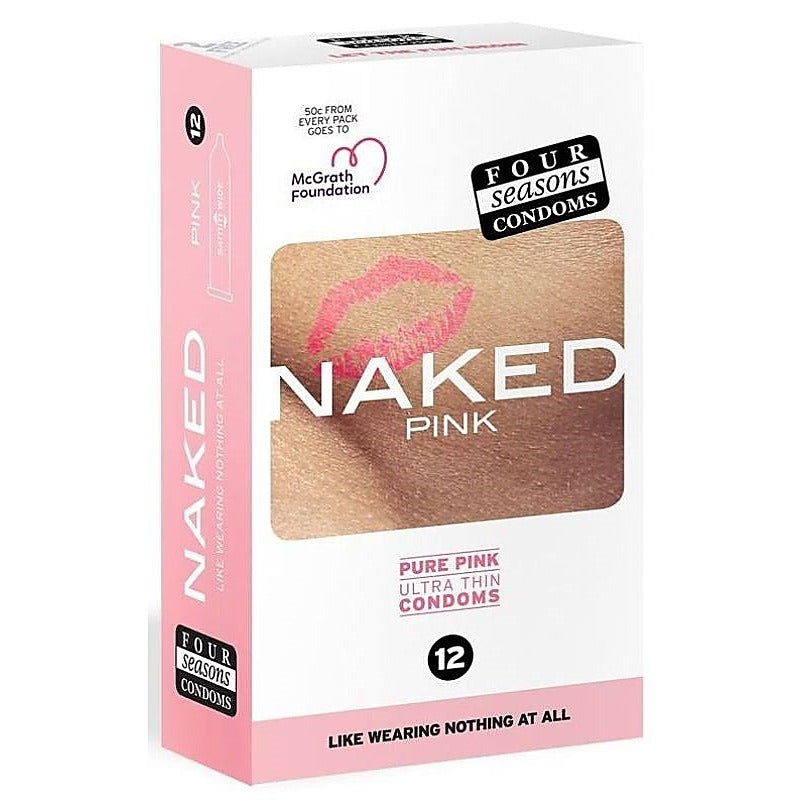 Naked Pink 12 Pack Adult Condoms Pack by Four Seasons - Condoms