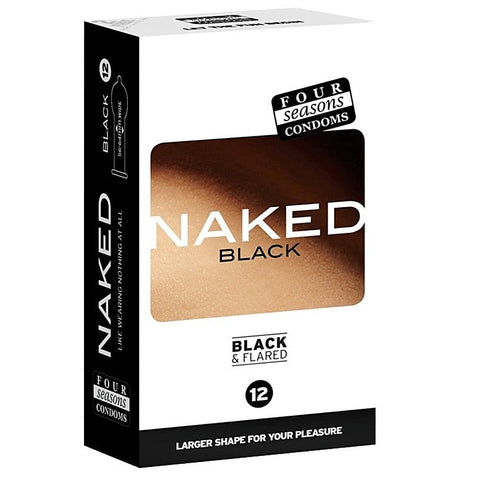 Naked 6's Condom Black by Four Seasons - Condoms