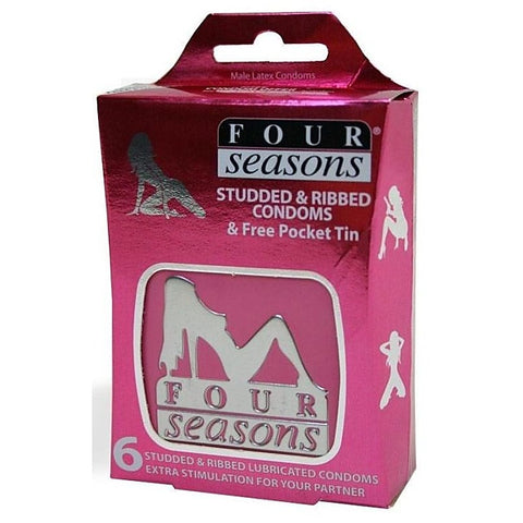 Studded and Ribbed Condoms by Four Seasons - Condoms