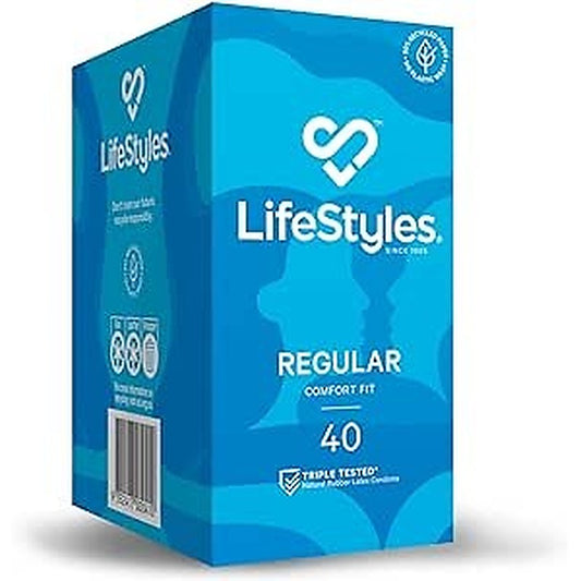 Lifestyles Healthcare Regular 40 Pack Condoms By Ansell - Condoms
