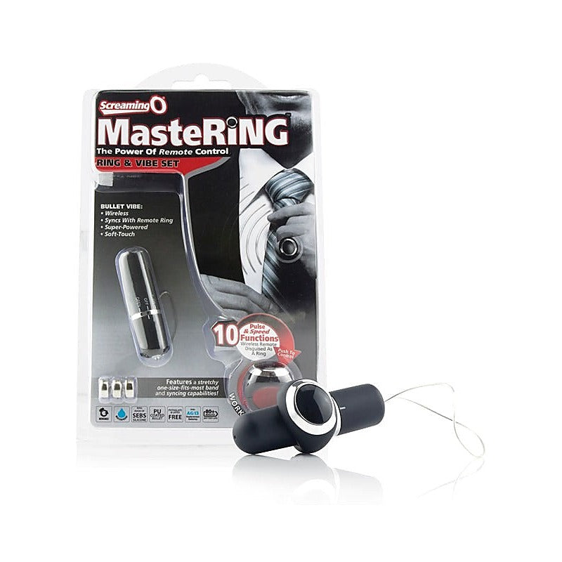 MasterCock Ring Cock Ring & Vibe by Screaming O - Vibrating Cock Rings