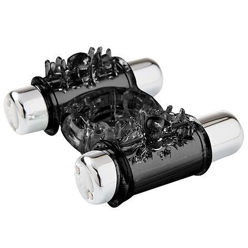Double Action Rechargeable Bullet Cock Ring by Nu Sensuelle - Cock Rings