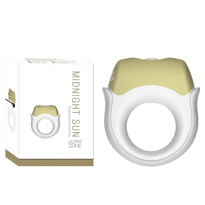 Midnight Sun Vibrating Silicone Cock Ring By Topco - Cock Rings