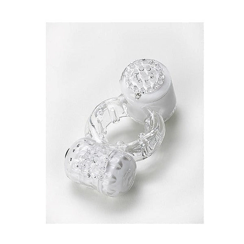 Duet Clear Silicone Cock Ring by Vibratex - Cock Rings