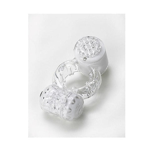 Duet Clear Silicone Cock Ring by Vibratex - Cock Rings