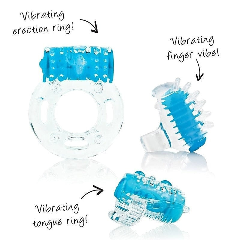 Vibrating Pleasure Set by Screaming O - Vibrating Cock Rings