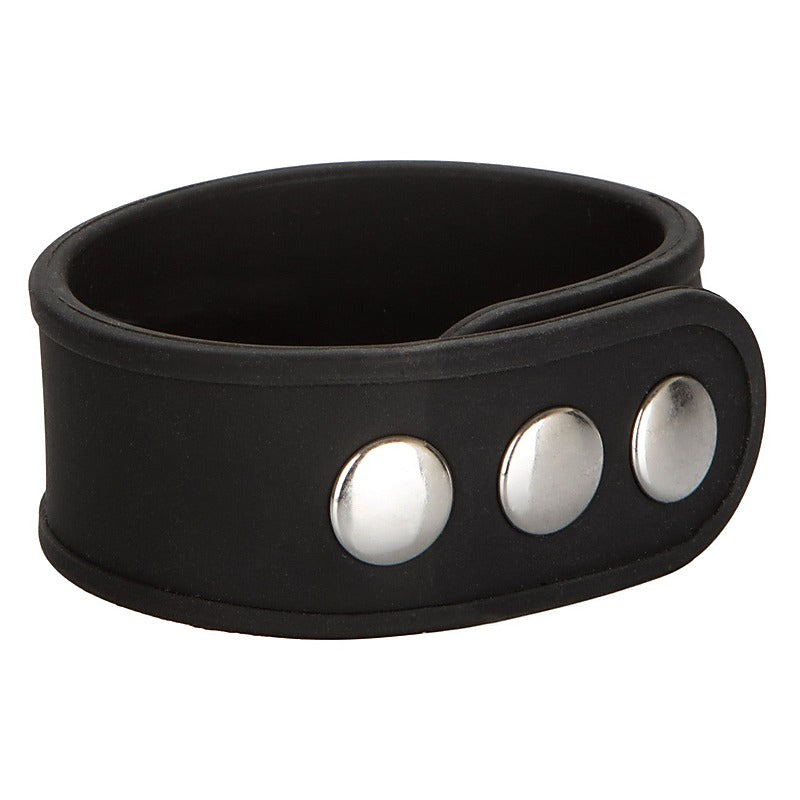 Silicone Tri-Snap Erection Enhancer Cock Ring - Stretchy Cock Rings