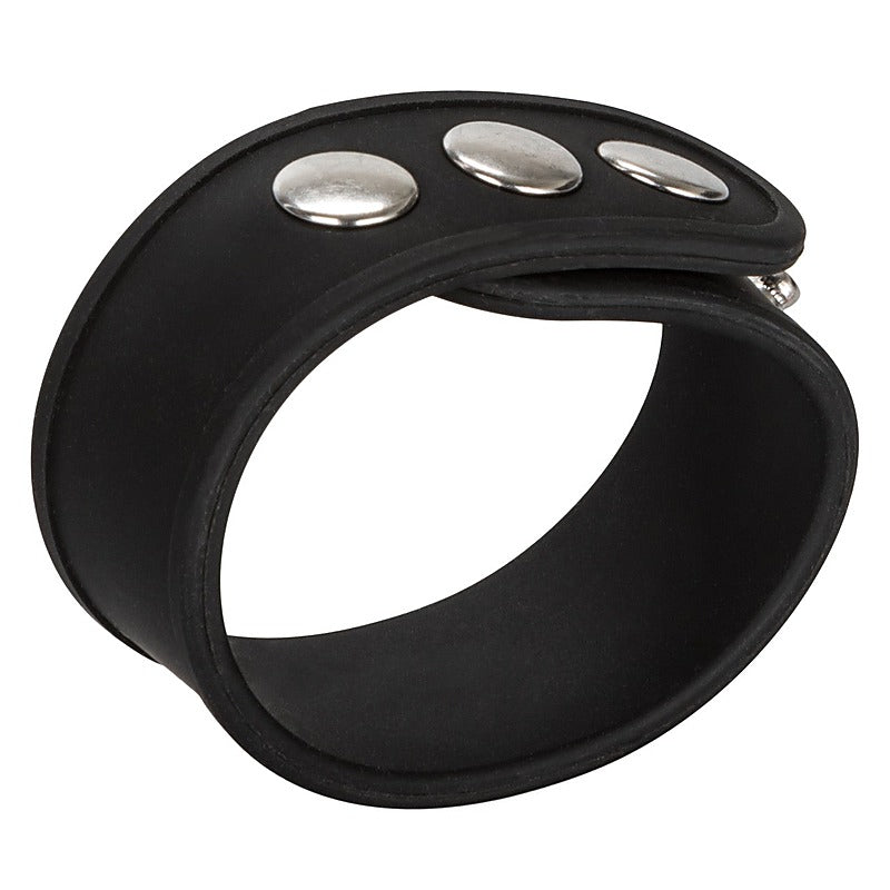 Silicone Tri-Snap Erection Enhancer Cock Ring - Stretchy Cock Rings