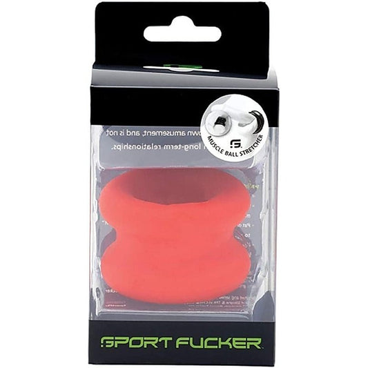 Muscle Ball Stretcher Red By Sport Fucker - Ball and Cock Toys