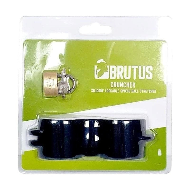 Cruncher Lockable Spiked Ball Stretcher By Brutus - Ball and Cock Toys